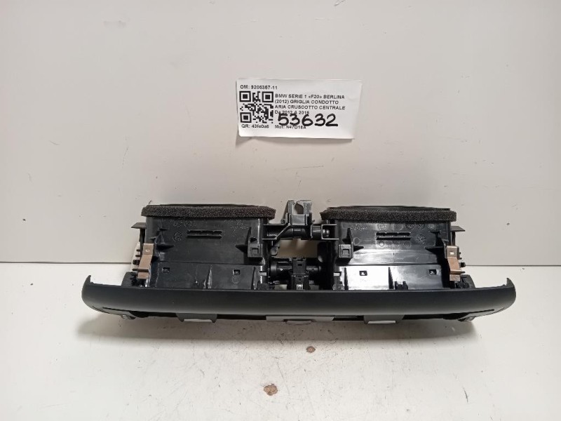Griglia Condotto ARIA Cruscotto Centrale 9205357-11 Bmw Serie 1 F20 Berlina 2012