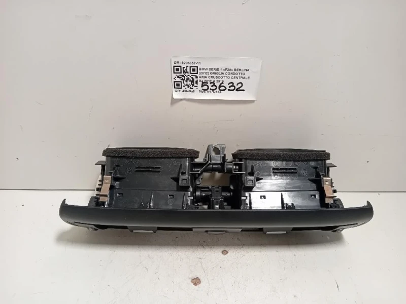 Griglia Condotto ARIA Cruscotto Centrale 9205357-11 Bmw Serie 1 F20 Berlina 2012
