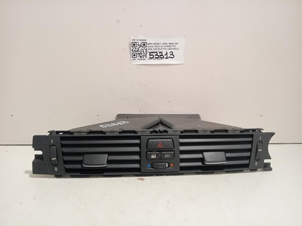 Griglia Condotto ARIA Cruscotto Centrale 91304649 Bmw Serie 3 E90 Berlina 2005