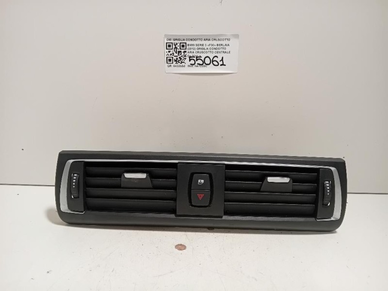 Griglia Condotto ARIA Cruscotto Centrale 931794404 Bmw Serie 3 F30 Berlina 2012