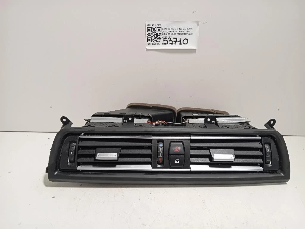 Griglia Condotto ARIA Cruscotto Centrale 49192897 Bmw Serie 5 F10 Berlina 2012