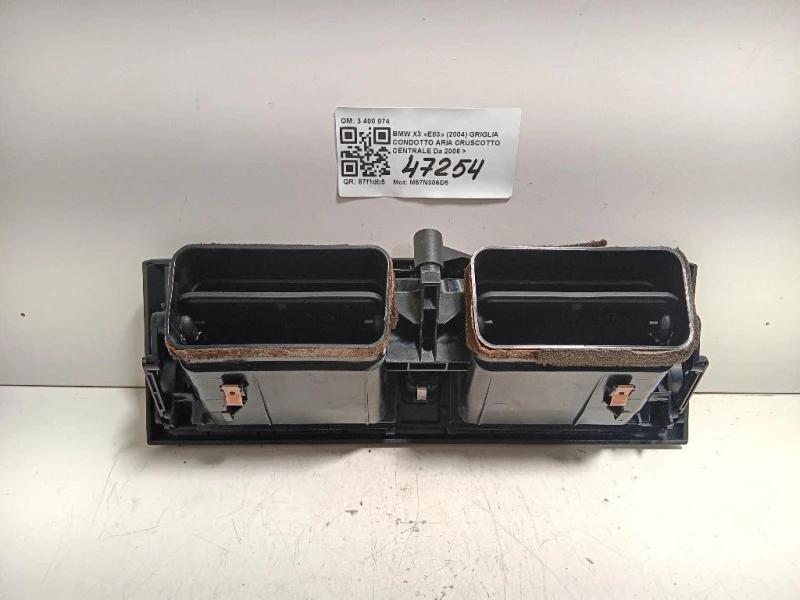Griglia Condotto ARIA Cruscotto Centrale 3 400 074 Bmw X3 E83 2004