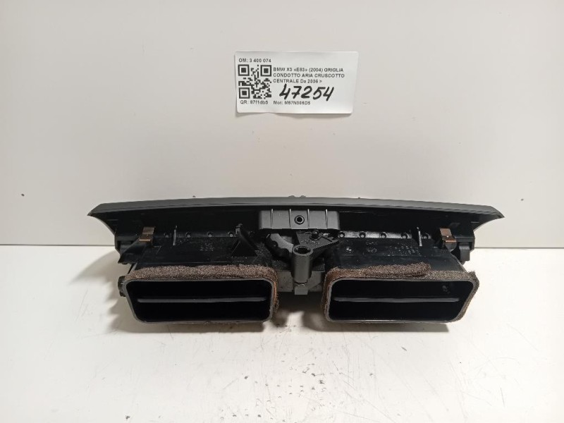 Griglia Condotto ARIA Cruscotto Centrale 3 400 074 Bmw X3 E83 2004