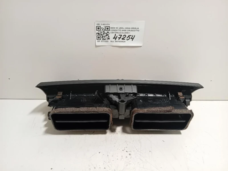 Griglia Condotto ARIA Cruscotto Centrale 3 400 074 Bmw X3 E83 2004