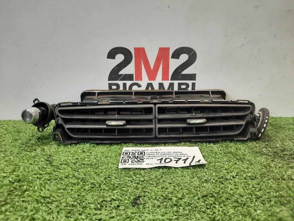 Griglia Condotto ARIA Cruscotto Centrale 9685312877 Citroen C3 III 2016