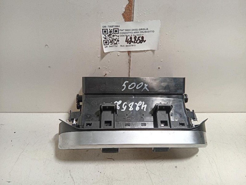 Griglia Condotto ARIA Cruscotto Centrale 735572564 Fiat 500X 2022