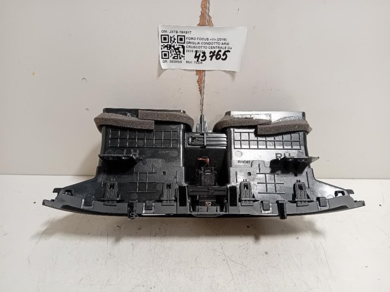 Griglia Condotto ARIA Cruscotto Centrale JX7B-19K617 Ford Focus V 2018