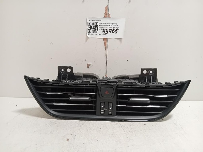 Griglia Condotto ARIA Cruscotto Centrale JX7B-19K617 Ford Focus V 2018