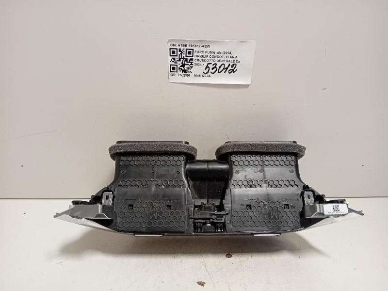 Griglia Condotto ARIA Cruscotto Centrale H1BB-19K617-AEW Ford PUMA II 2024