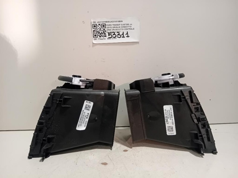 Griglia Condotto ARIA Cruscotto Centrale JK21V018B08JK21V018B09 Ford Transit Custom I 2013