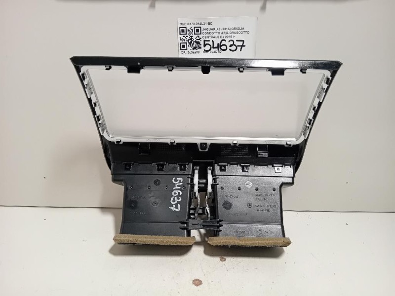 Griglia Condotto ARIA Cruscotto Centrale GX73-014L21-BC Jaguar XE 2015