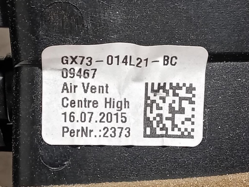 Griglia Condotto ARIA Cruscotto Centrale GX73-014L21-BC Jaguar XE 2015