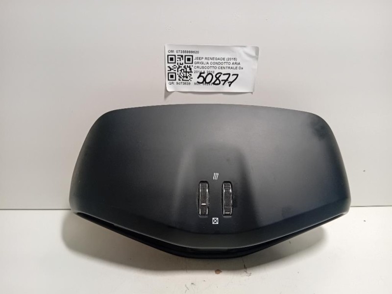 Griglia Condotto ARIA Cruscotto Centrale 07355999620 Jeep Renegade 2015