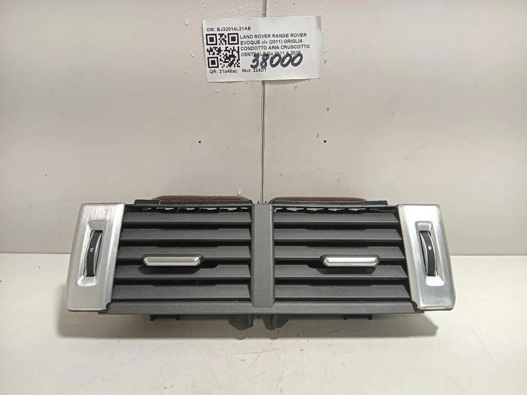 Griglia Condotto ARIA Cruscotto Centrale BJ32014L21AB Land Rover Range Rover Evoque I 2011