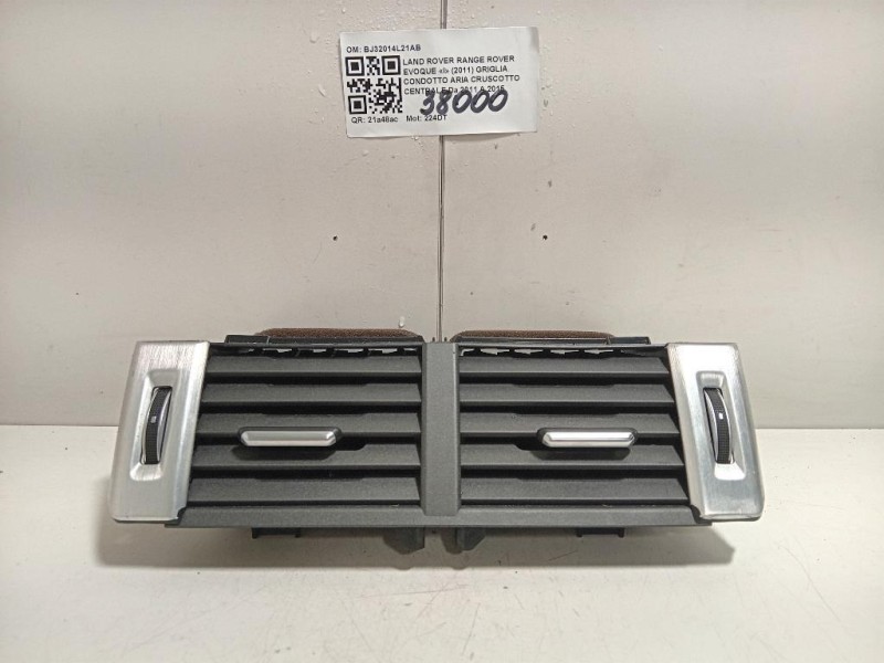 Griglia Condotto ARIA Cruscotto Centrale BJ32014L21AB Land Rover Range Rover Evoque I 2011