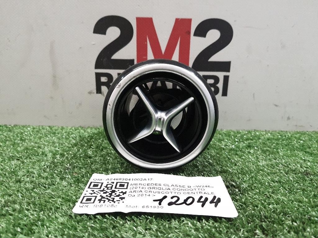 Griglia Condotto ARIA Cruscotto Centrale A24683041002A17 Mercedes Classe B W246 2014