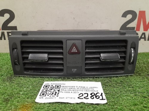 Griglia Condotto ARIA Cruscotto Centrale A2048305254 Mercedes Classe C W204 2007