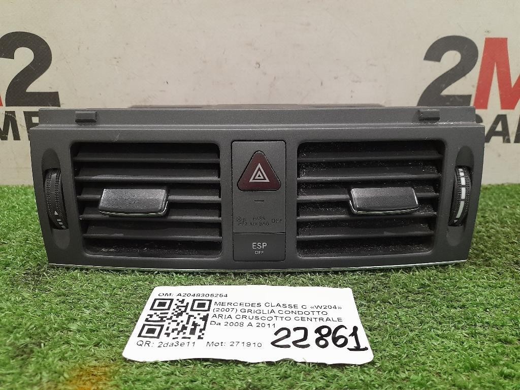 Griglia Condotto ARIA Cruscotto Centrale A2048305254 Mercedes Classe C W204 2007