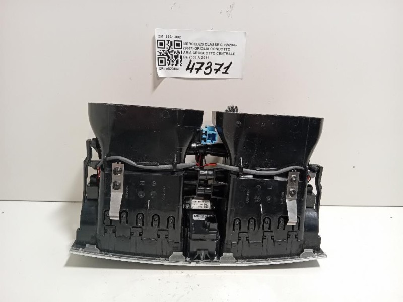 Griglia Condotto ARIA Cruscotto Centrale 5931-002 Mercedes Classe C W204 2007
