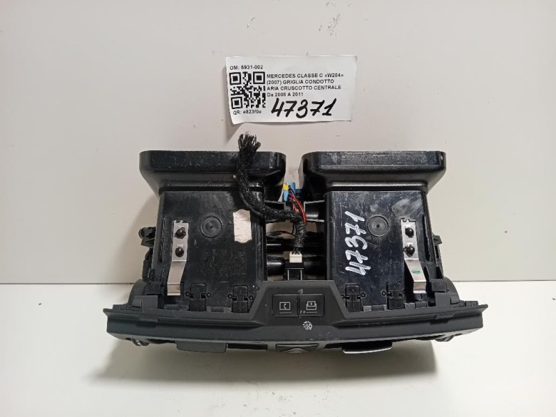Griglia Condotto ARIA Cruscotto Centrale 5931-002 Mercedes Classe C W204 2007