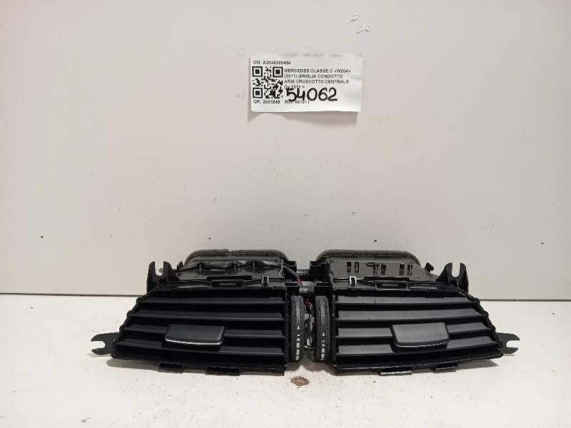 Griglia Condotto ARIA Cruscotto Centrale A2048308454 Mercedes Classe C W204 2011