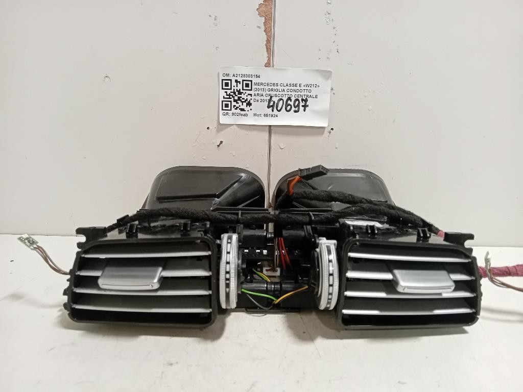 Griglia Condotto ARIA Cruscotto Centrale A2128303154 Mercedes Classe E W212 2013
