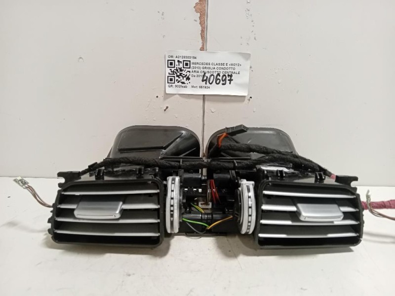 Griglia Condotto ARIA Cruscotto Centrale A2128303154 Mercedes Classe E W212 2013