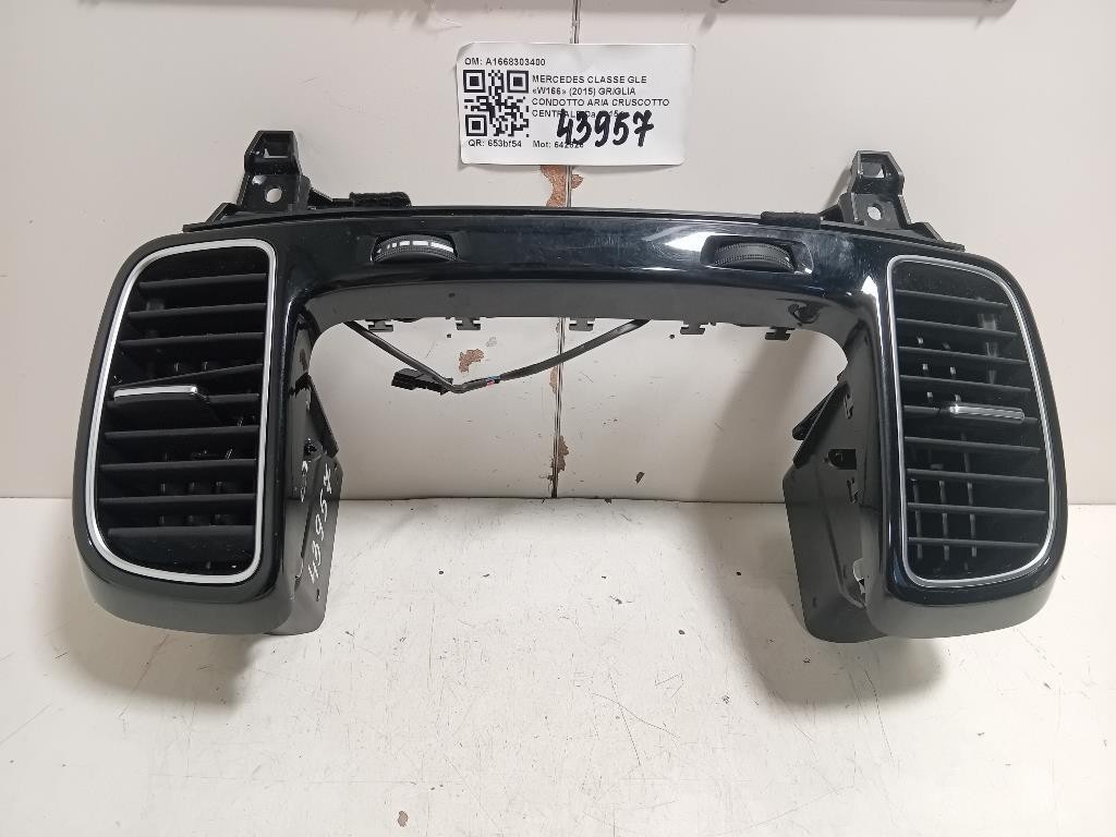 Griglia Condotto ARIA Cruscotto Centrale A1668303400 Mercedes Classe GLE W166 2015