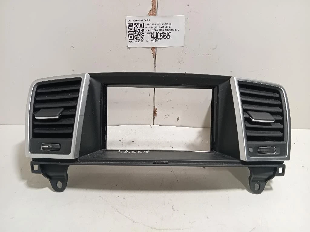Griglia Condotto ARIA Cruscotto Centrale A16683000542A17 Mercedes Classe ML W166 2012