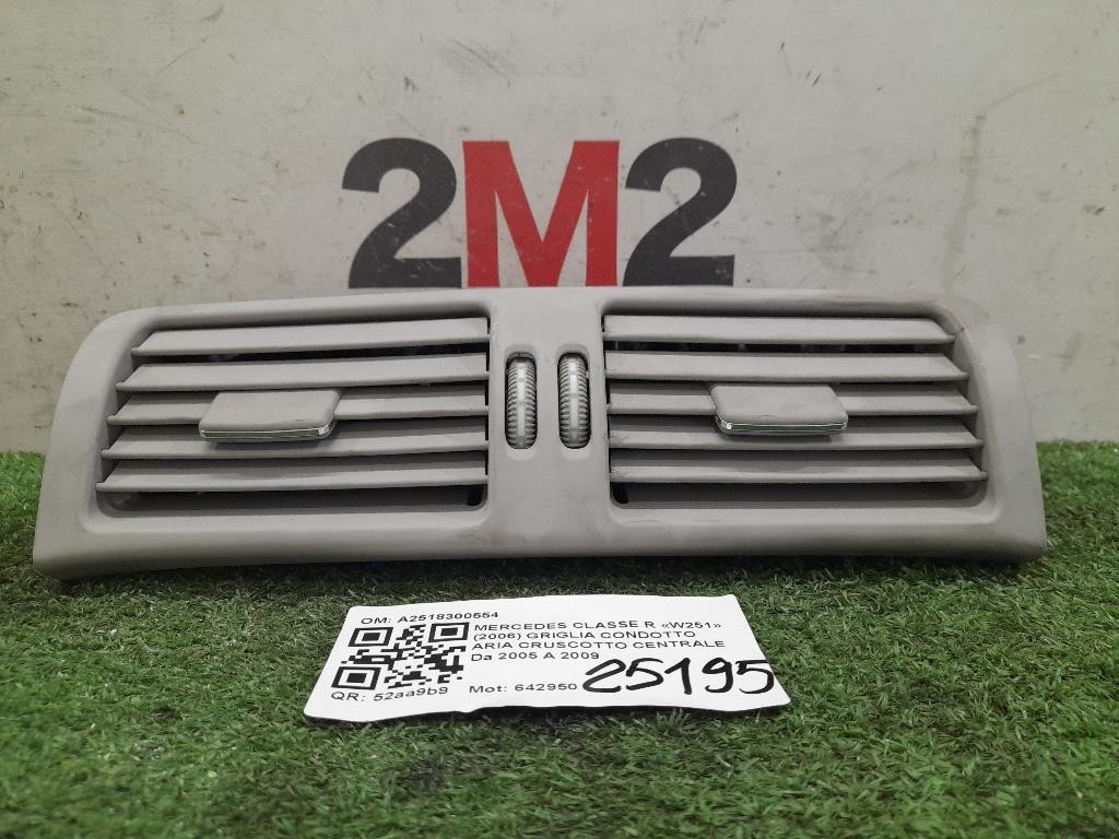 Griglia Condotto ARIA Cruscotto Centrale A2518300554 Mercedes Classe R W251 2006