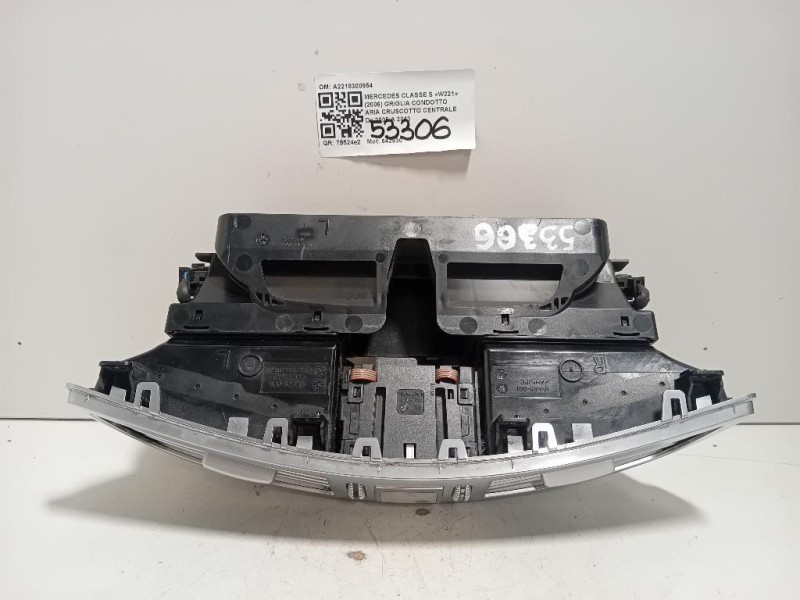 Griglia Condotto ARIA Cruscotto Centrale A2218300954 Mercedes Classe S W221 2006