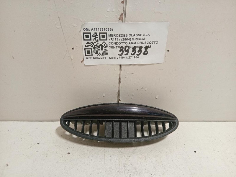 Griglia Condotto ARIA Cruscotto Centrale A1718310359 Mercedes Classe SLK R171 2004