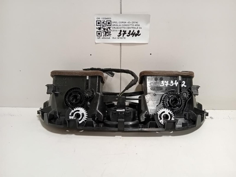 Griglia Condotto ARIA Cruscotto Centrale 13384933 Opel Corsa E 2014