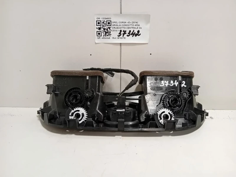 Griglia Condotto ARIA Cruscotto Centrale 13384933 Opel Corsa E 2014