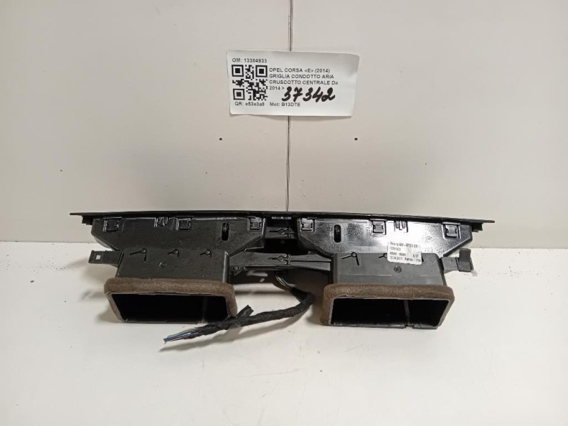 Griglia Condotto ARIA Cruscotto Centrale 13384933 Opel Corsa E 2014