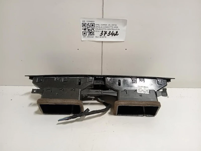 Griglia Condotto ARIA Cruscotto Centrale 13384933 Opel Corsa E 2014