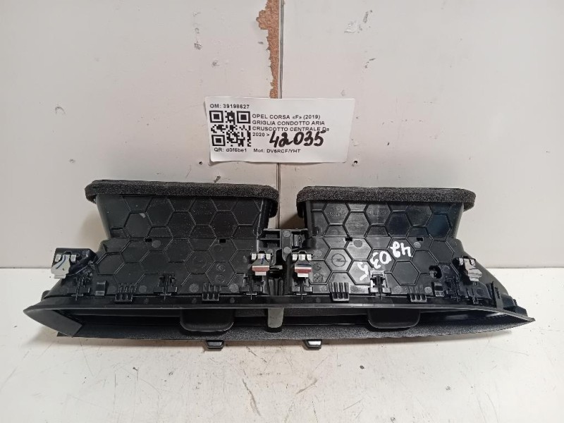 Griglia Condotto ARIA Cruscotto Centrale 39198627 Opel Corsa F 2019