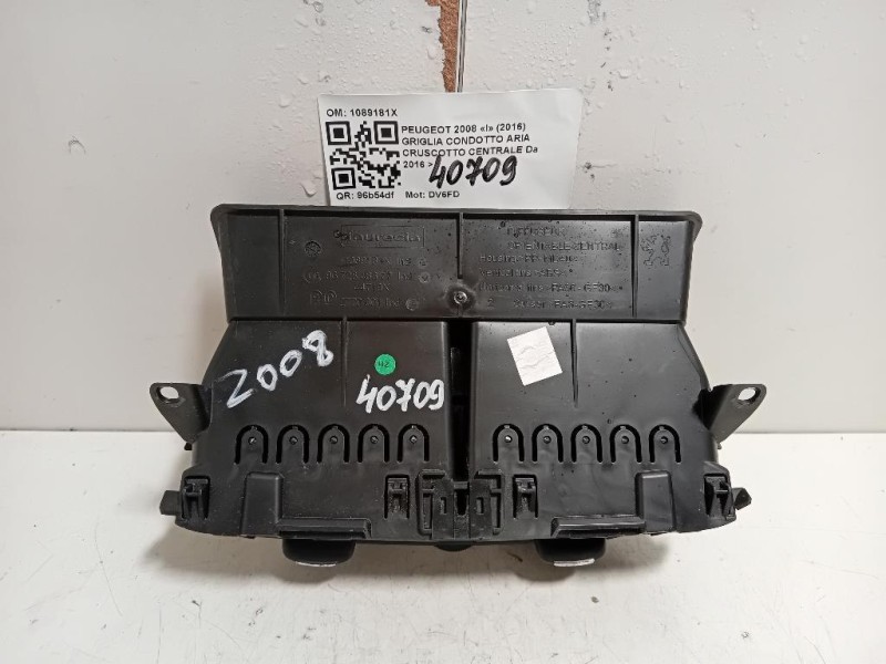 Griglia Condotto ARIA Cruscotto Centrale 1089181X Peugeot 2008 I 2016