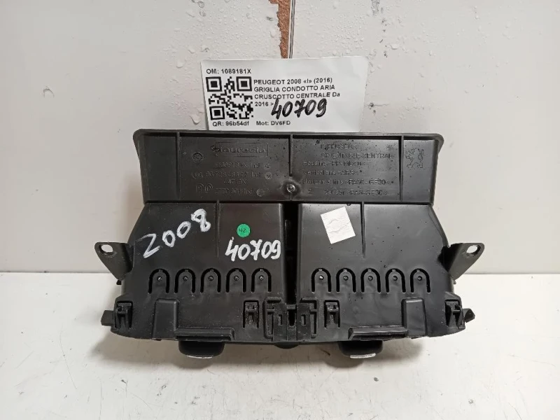 Griglia Condotto ARIA Cruscotto Centrale 1089181X Peugeot 2008 I 2016
