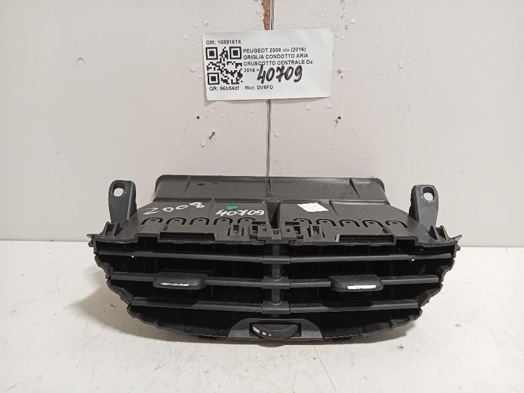 Griglia Condotto ARIA Cruscotto Centrale 1089181X Peugeot 2008 I 2016