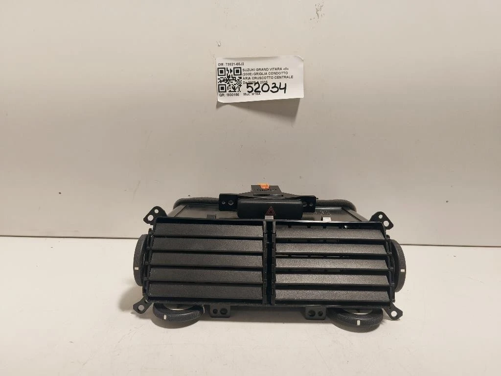 Griglia Condotto ARIA Cruscotto Centrale 73821-65J2 Suzuki Grand Vitara II 2005
