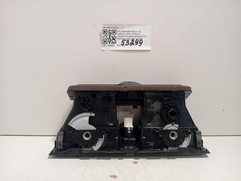 Griglia Condotto ARIA Cruscotto Centrale 5K0 815 736 Volkswagen GOLF V Variant 2007