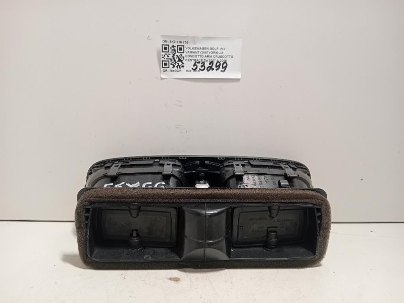 Griglia Condotto ARIA Cruscotto Centrale 5K0 815 736 Volkswagen GOLF V Variant 2007