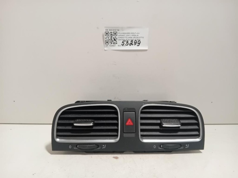 Griglia Condotto ARIA Cruscotto Centrale 5K0 815 736 Volkswagen GOLF V Variant 2007