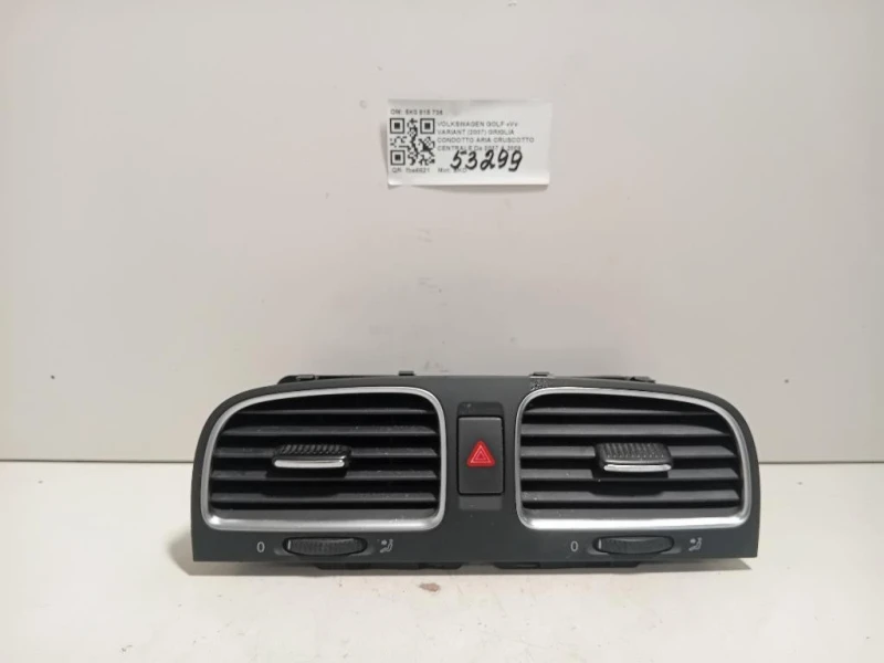 Griglia Condotto ARIA Cruscotto Centrale 5K0 815 736 Volkswagen GOLF V Variant 2007