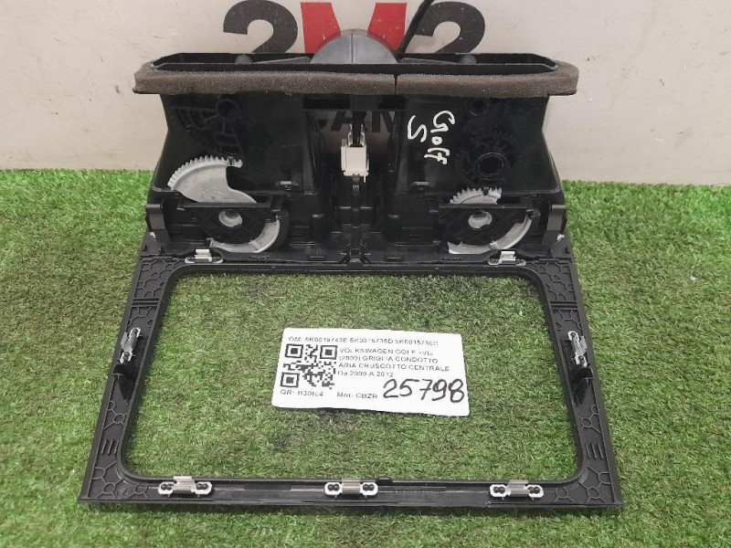 Griglia Condotto ARIA Cruscotto Centrale 5K0819743E 5K0815735D 5K0815736D Volkswagen GOLF VI 2009