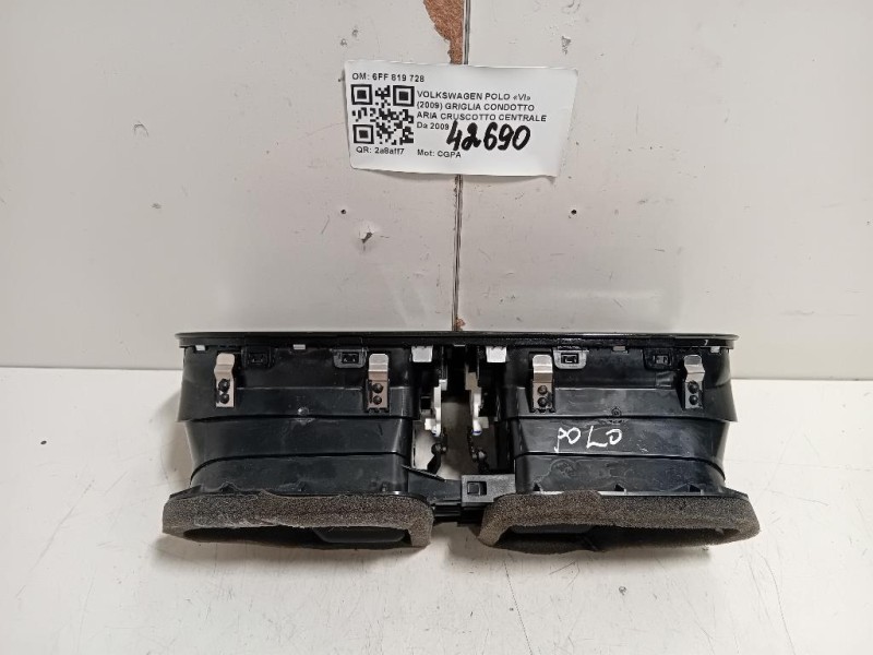 Griglia Condotto ARIA Cruscotto Centrale 6FF 819 728 Volkswagen POLO VI 2009