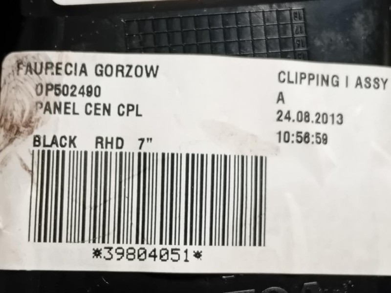 Griglia Condotto ARIA Cruscotto Centrale 39804051 Volvo V60 I 2013