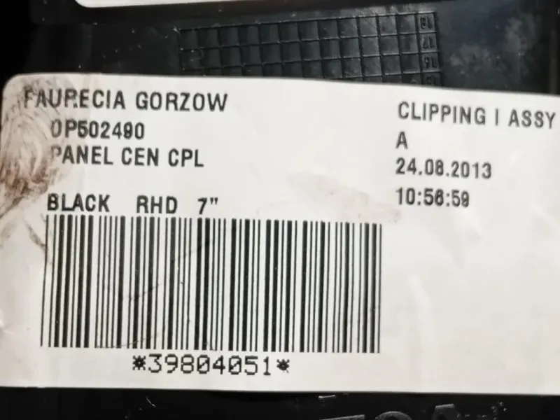 Griglia Condotto ARIA Cruscotto Centrale 39804051 Volvo V60 I 2013