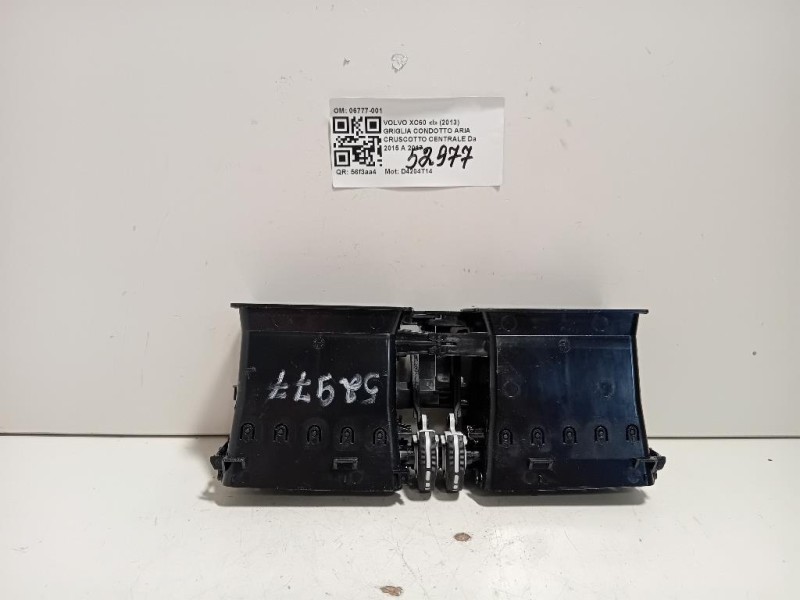 Griglia Condotto ARIA Cruscotto Centrale 06777-001 Volvo XC60 I 2013